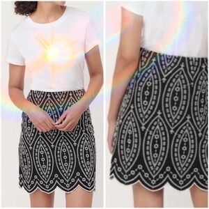 NWT Loft Scalloped Skirt